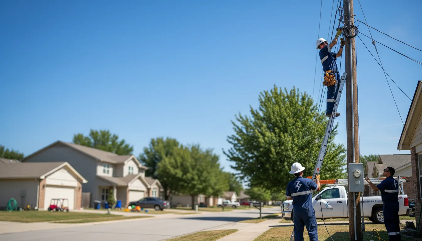 Residential electrician providing installation services in Pembroke, VA